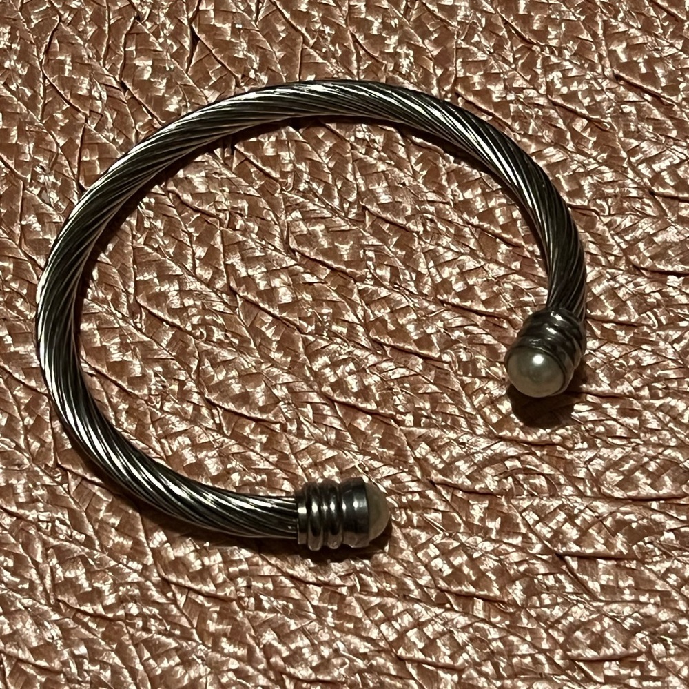 Cable Cuff Bracelet Sterling Silver 925 Brand New!!